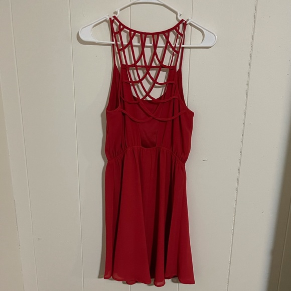 Mahina Red Strapless Dress Size - Small - Picture 2 of 5